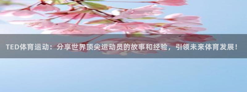 三亿体育网：TED体育运动：分享世界顶尖运动员的故事和经验，引领未来体育发展！